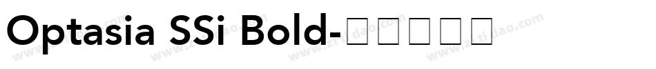 Optasia SSi Bold字体转换